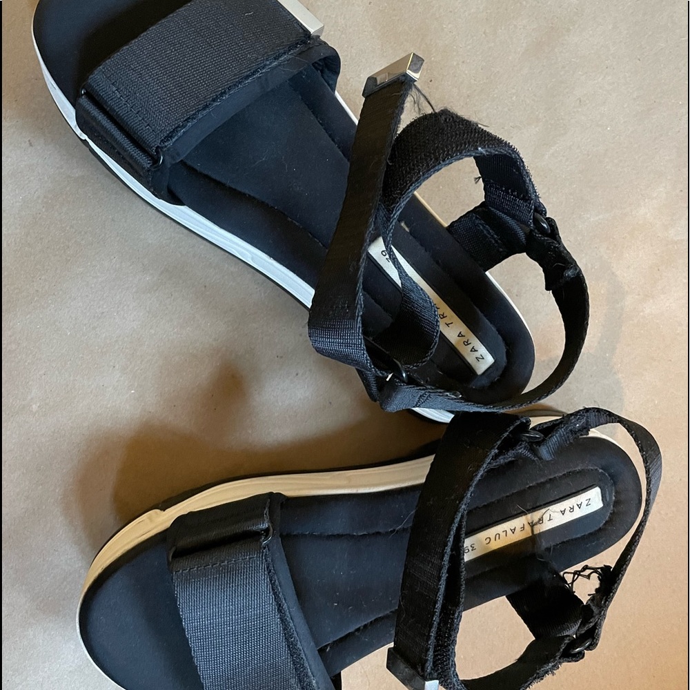 Zara platform sandals.